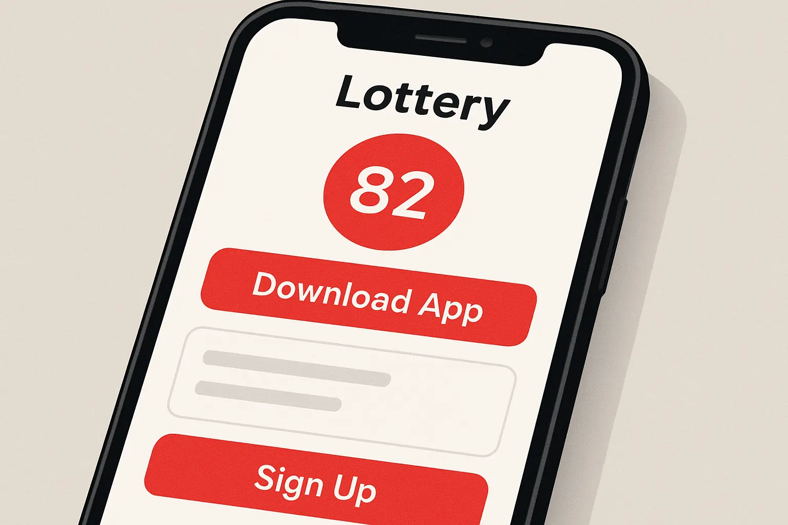 82 Lottery mobile app experience